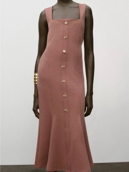Zara Dresses & Skirts - ZARA ❗️NWT PIQUE DRESS BUTTONED SIZE LARGE  REF 3644/183